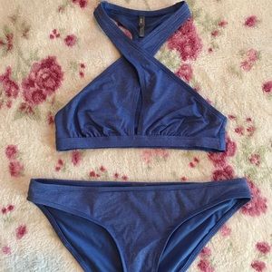 Blue Bikini w/Cut Out